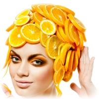 апельсины на голове
